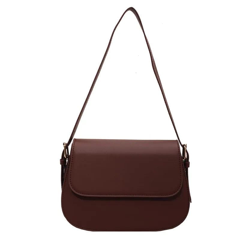 Celvera Tas Dames - Compacte Saddle Bag met Klepje en Schouderband | Klassiek