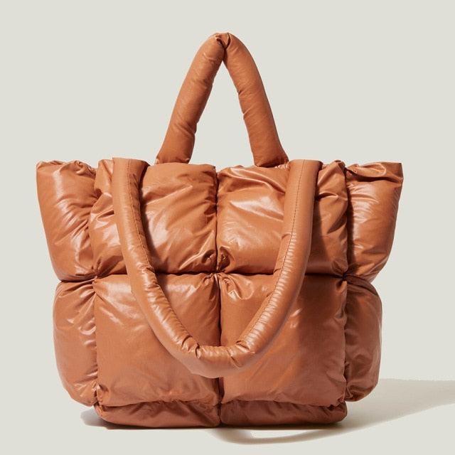 Celvera Tas Dames - Gewatteerde Tote met Gevuld Handvat en Puffer Panelen | Casual