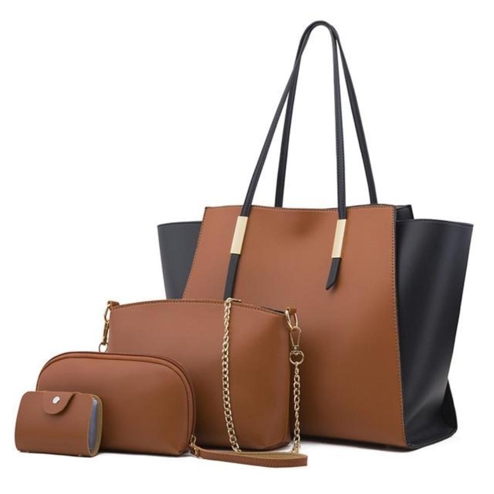 Celvera Tas Dames - 4-Delige Set met Shopper, Crossbody en Clutch | Chic