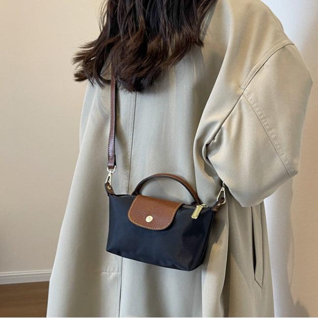 Celvera Tas Dames - Mini Crossbody met Tophandvat en Contrasterende Klep | Casual