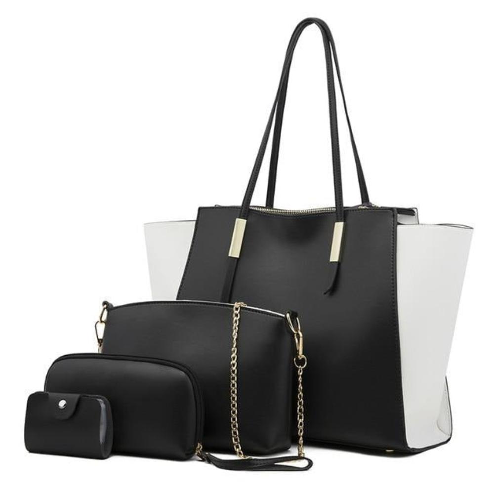 Celvera Tas Dames - 4-Delige Set met Shopper, Crossbody en Clutch | Chic
