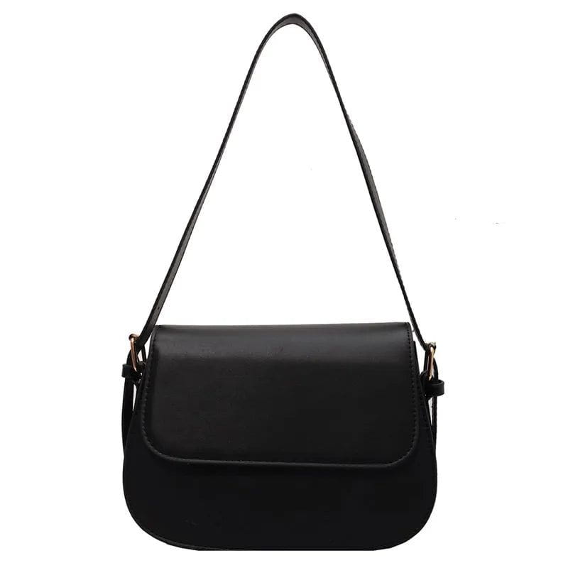 Celvera Tas Dames - Compacte Saddle Bag met Klepje en Schouderband | Klassiek