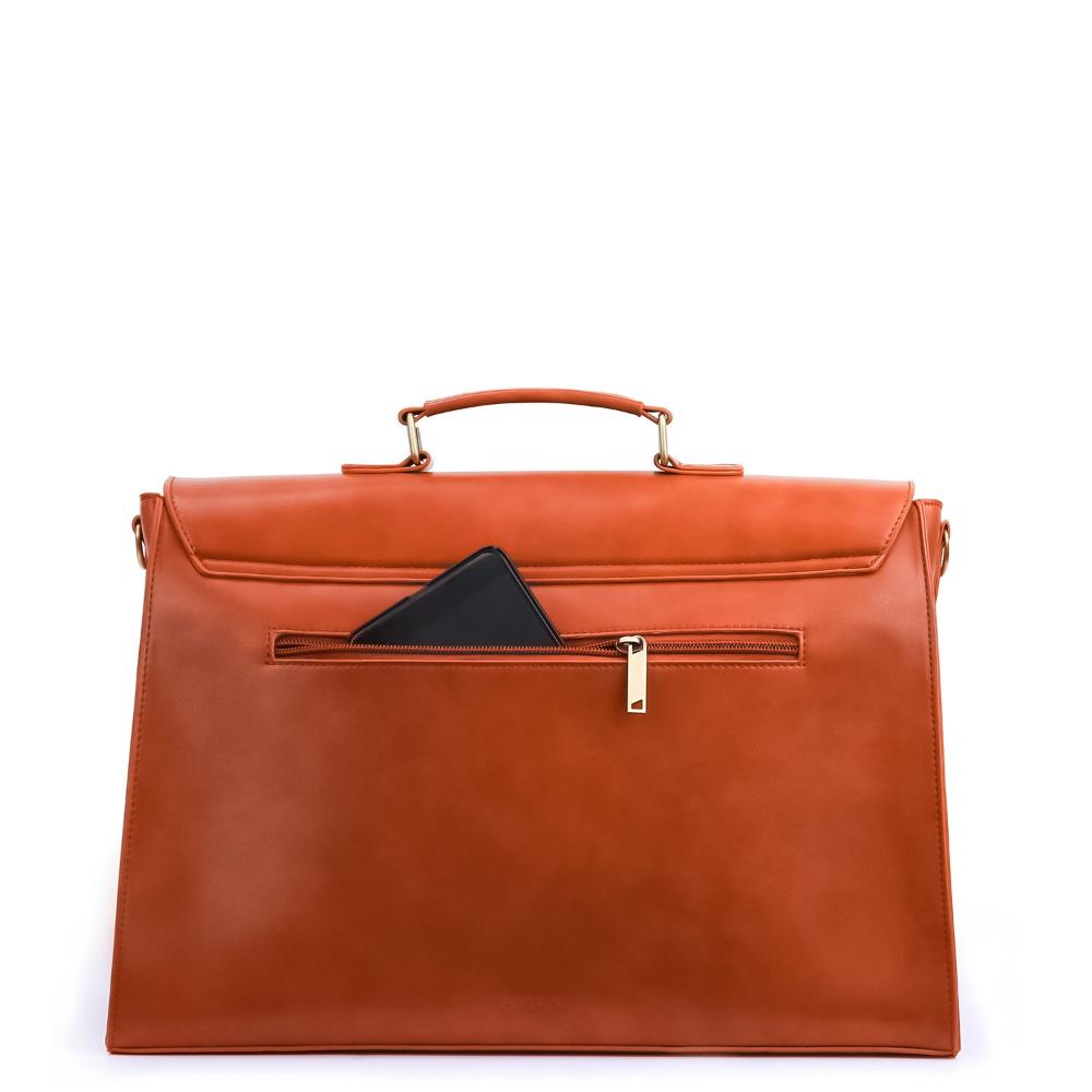 Celvera Tas Dames - Gestructureerde Flap Bag met Strik en Lasercut Detail | Chique