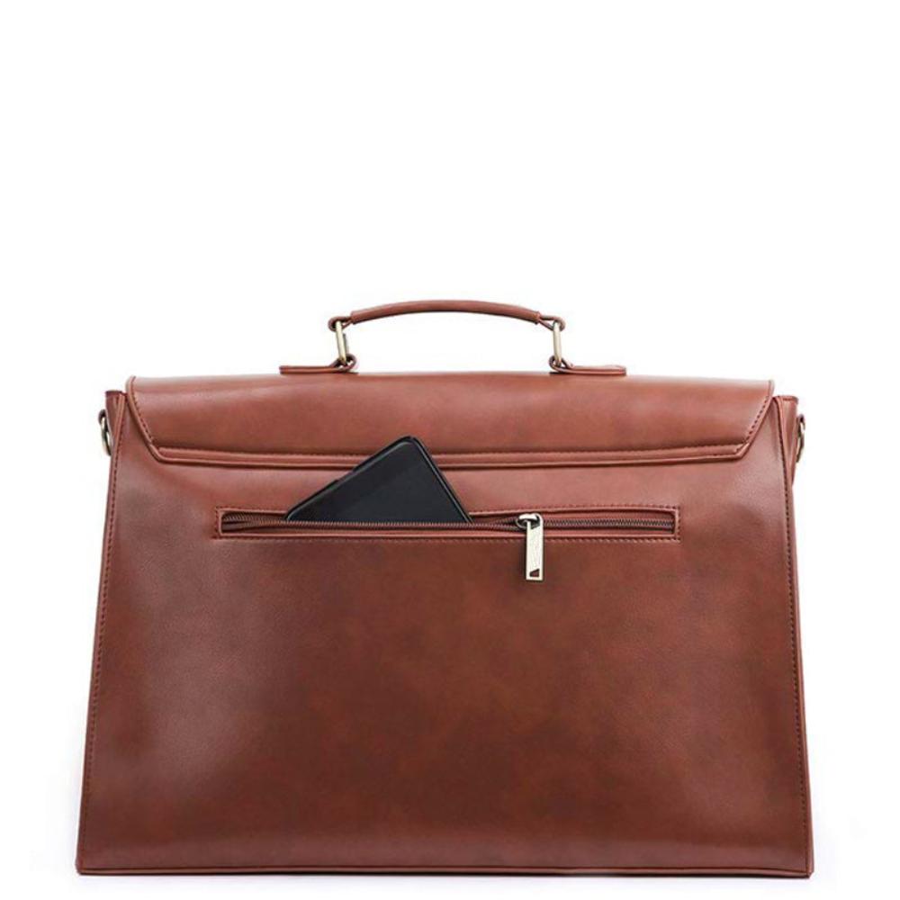 Celvera Tas Dames - Gestructureerde Flap Bag met Strik en Lasercut Detail | Chique