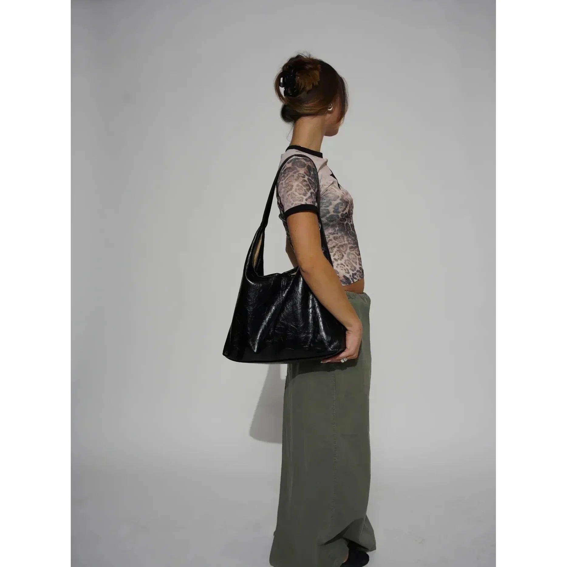 Celvera Tas Dames - Ruime Hobo met Open Top en Enkele Schouderband | Chique