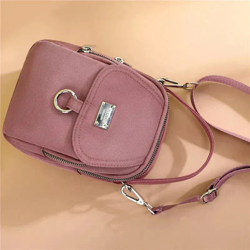 Celvera Tas Dames - Compacte Mini Crossbody met Tophandvat en Brede Riem | Mini