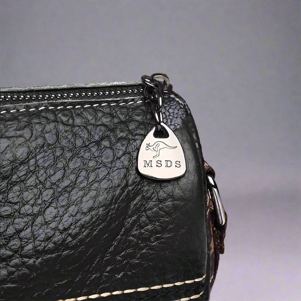 Celvera Tas Dames - Compacte Crossbody met Brede Riem en Contrasterende Stiknaden