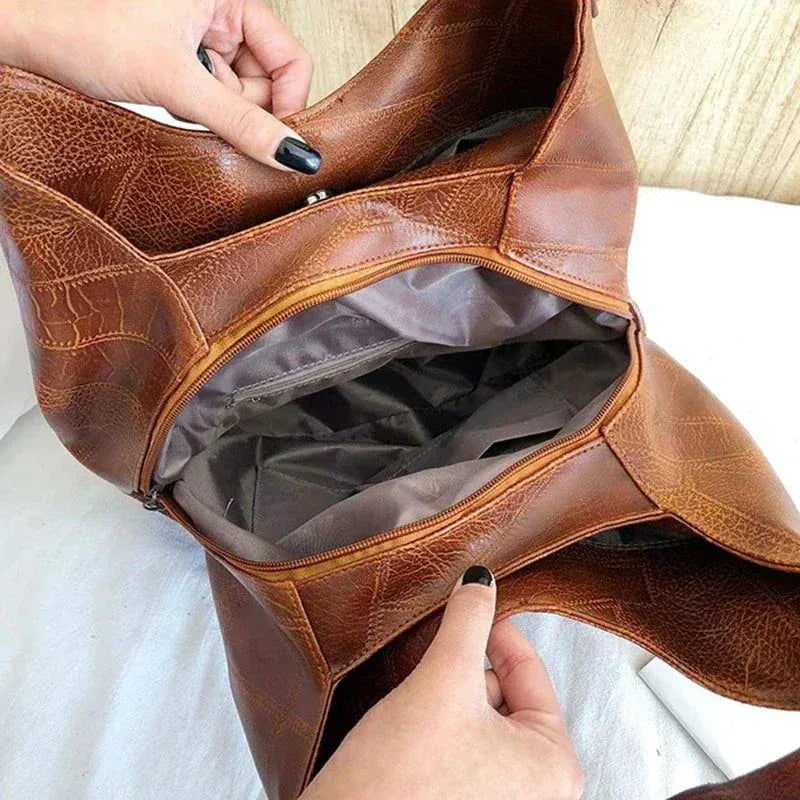 Celvera Tas Dames - Ruime Zachte Hobo met Enkele Schouderriem en Naaddetail | Casual