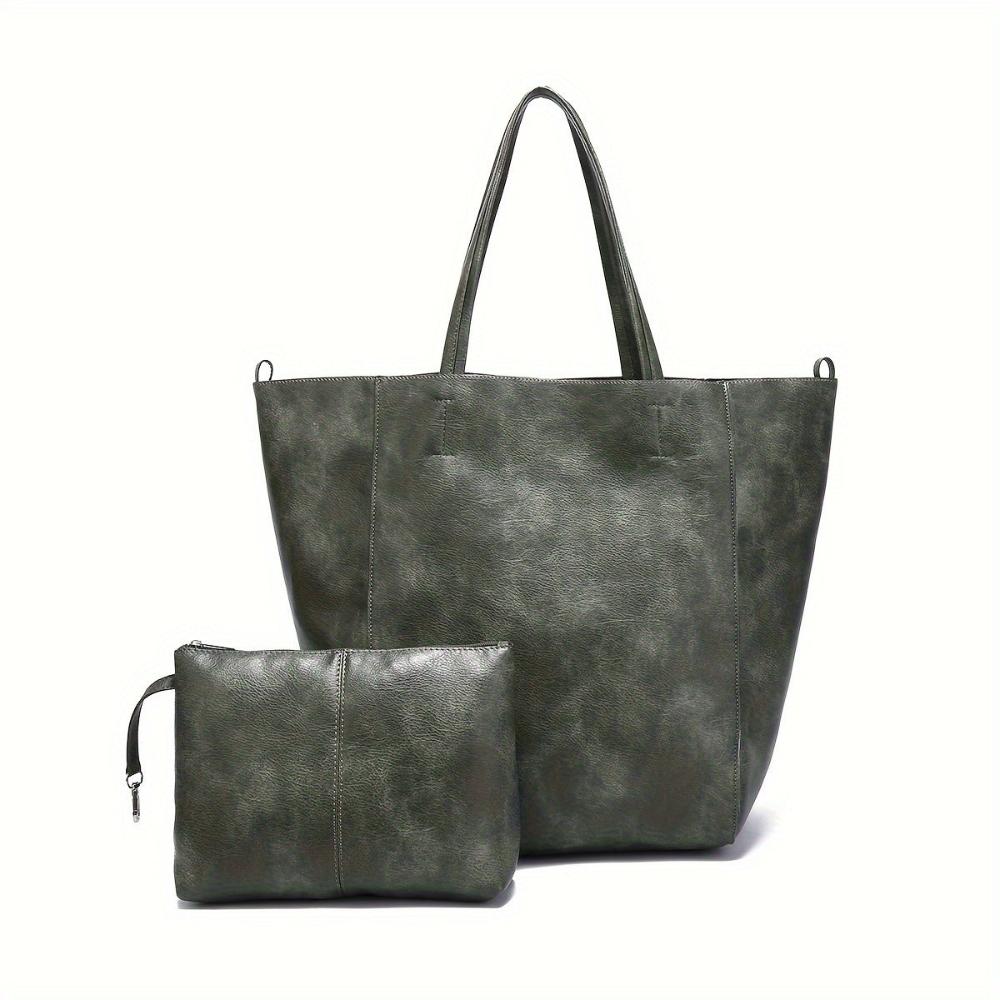 Celvera Tas Dames - Oversized Zachte Shopper met Ringdetail en Dubbele Riem | Casual