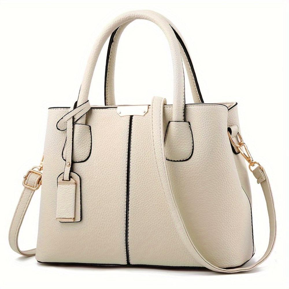 Celvera Tas Dames - Gestructureerde Handtas met Dubbel Handvat en Schouderriem | Chic