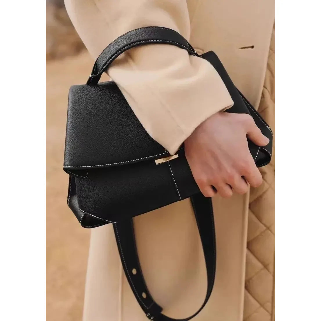Celvera Tas Dames - Parelmoer Ei Clutch met Parelketting | Gala