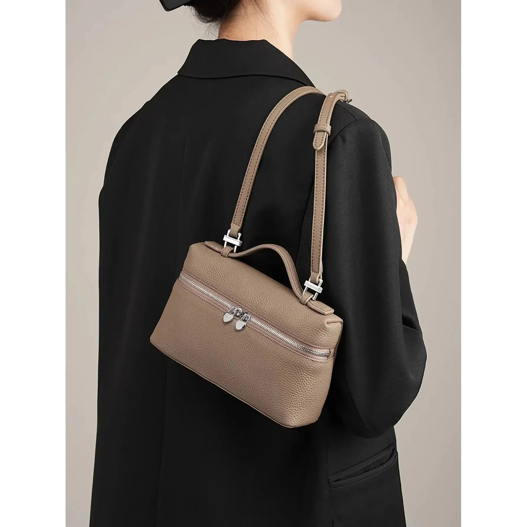 Celvera Tas Dames - Rechthoekige Crossbody met Dubbele Rits | Klassiek