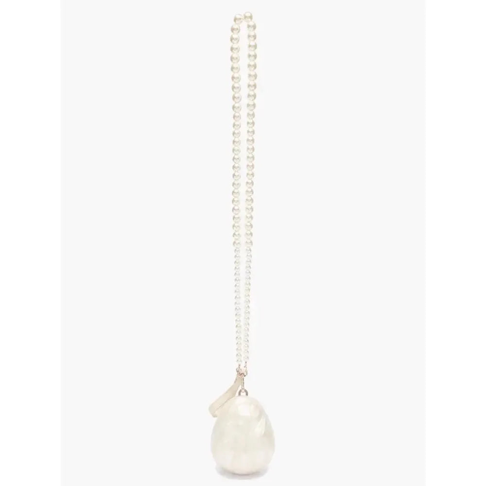 Celvera Tas Dames - Parelmoer Minitas met Parelketting en Kwastje | Chique