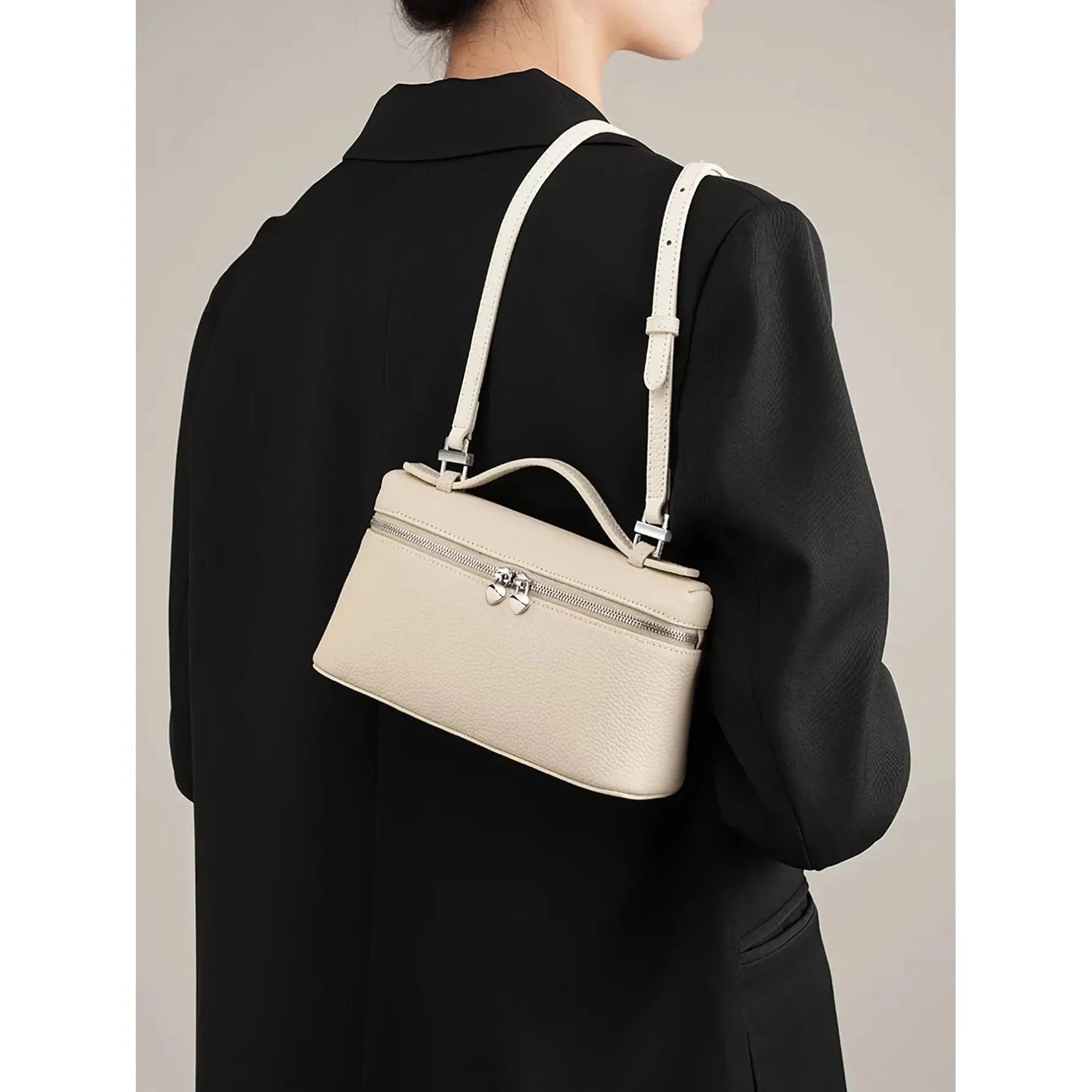 Celvera Tas Dames - Rechthoekige Crossbody met Dubbele Rits | Klassiek