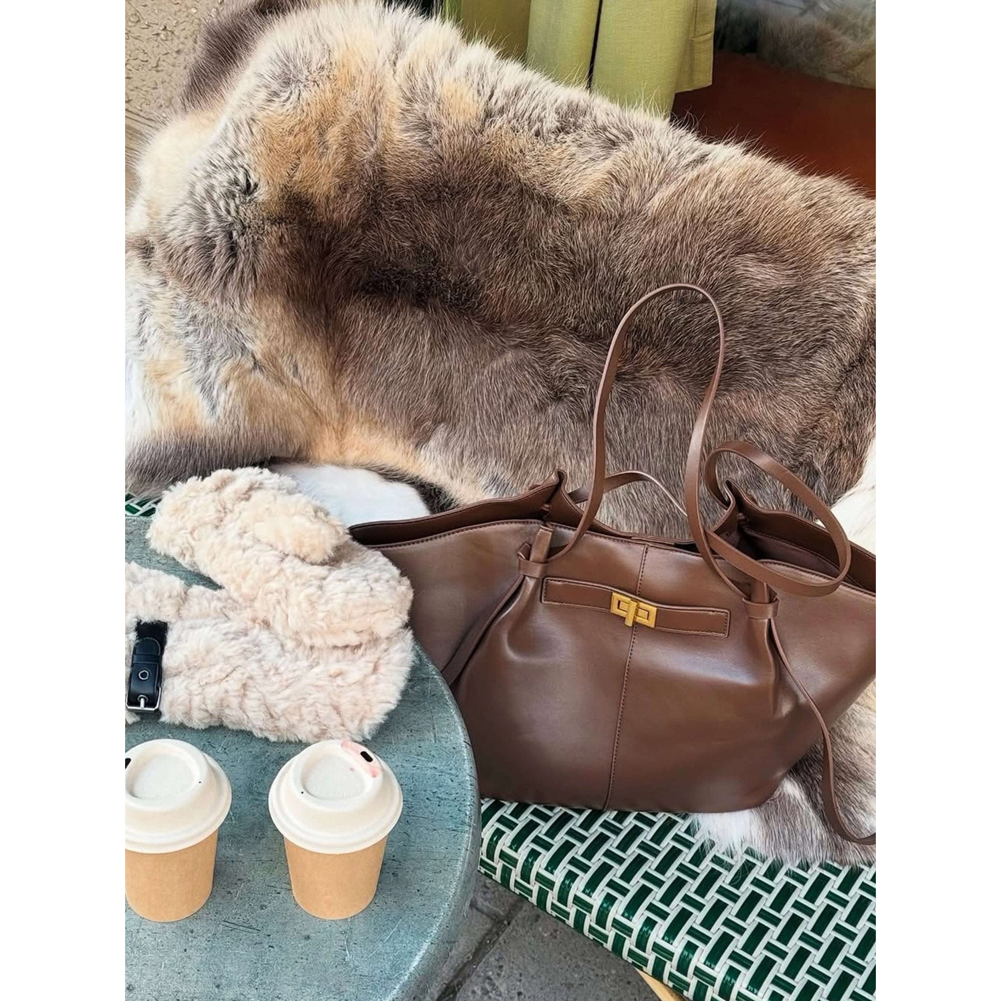 Celvera Luxe Shopper Dames | Vegan Handtas | Werk & Dagelijks Gebruik