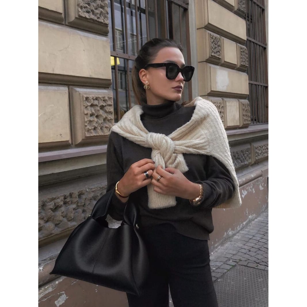 Celvera Tas Dames - Architecturale Tote met Dubbele Hengsels en Soepele Bodem | Elegant