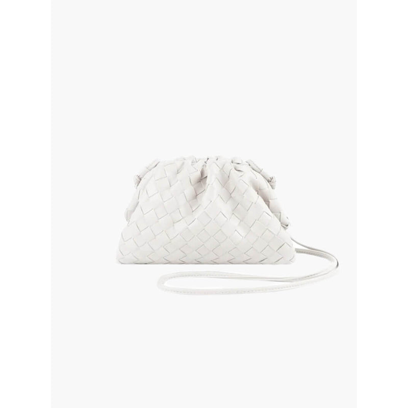 Trendy Gevlochten Dames Handtas – Compacte Handtas van Vegan Leer
