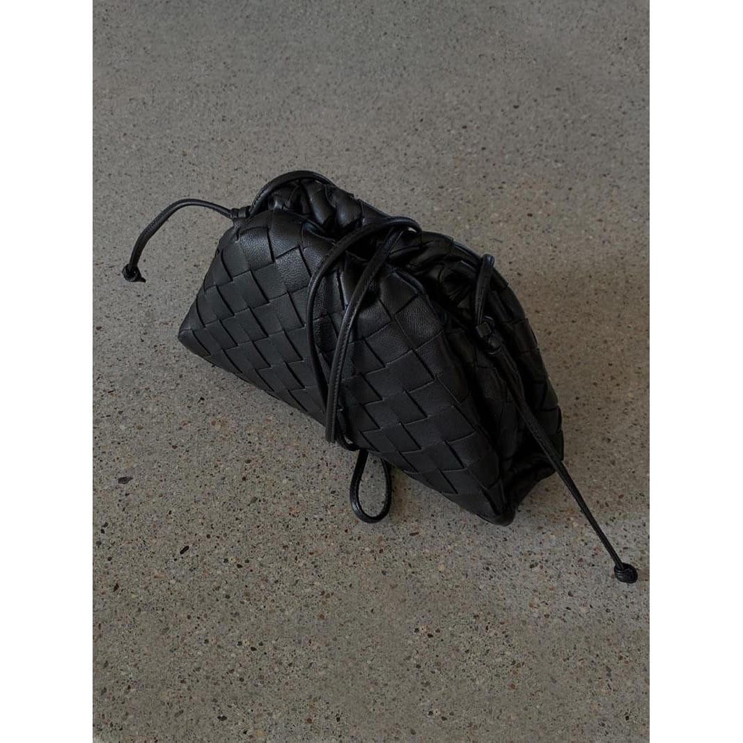 Celvera Trendy Gevlochten Dames Handtas – Compacte Handtas van Vegan Leer
