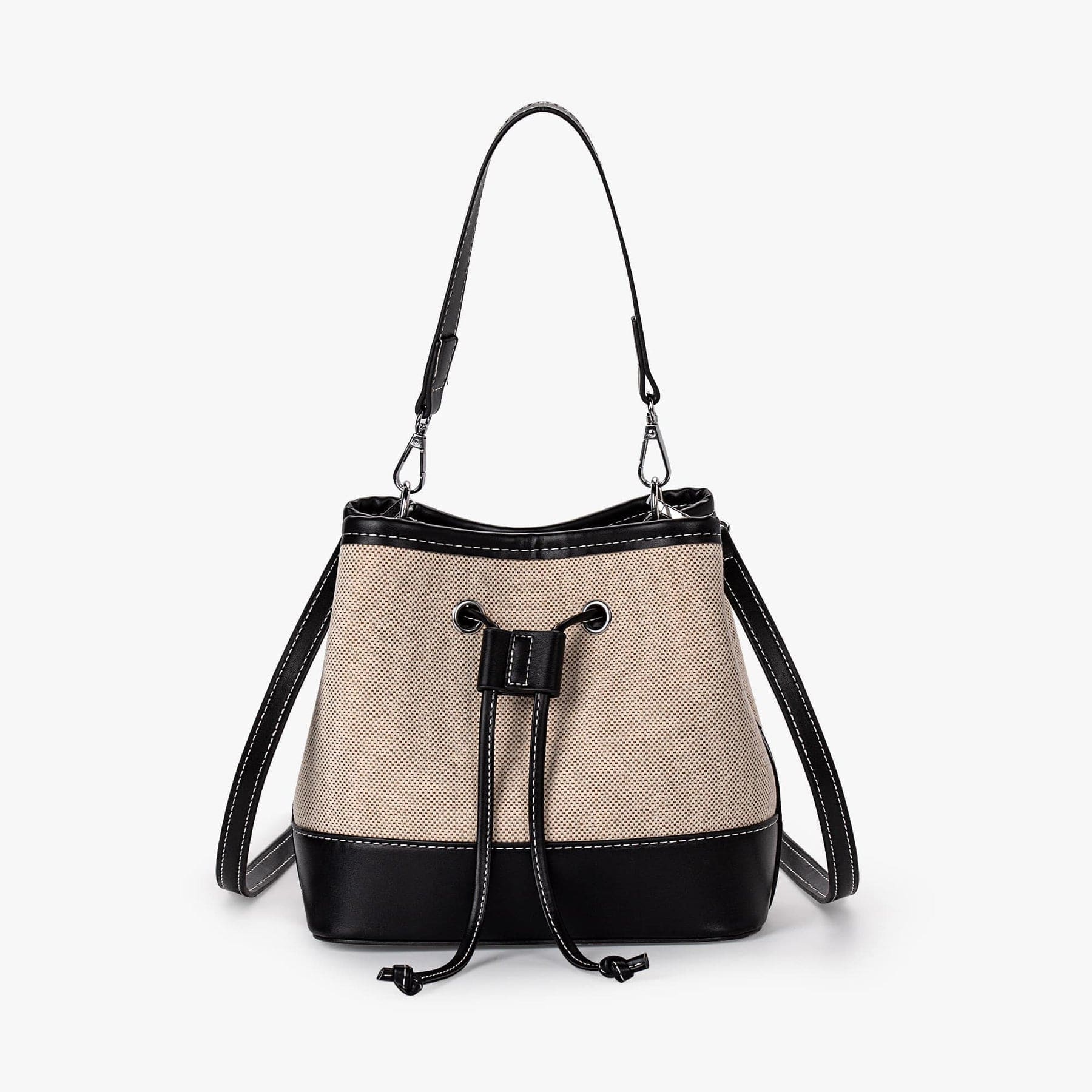 Celvera Tas Dames - Bucket Bag met Trekkoord en Afneembare Crossbodyband | Chique