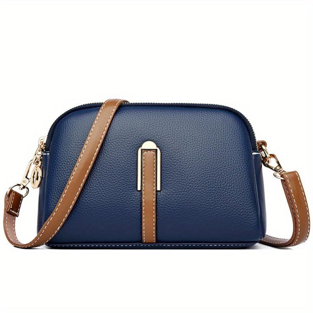 Celvera Tas Dames - Kleine Crossbody met Dubbele Rits en Schouderriem | Chique