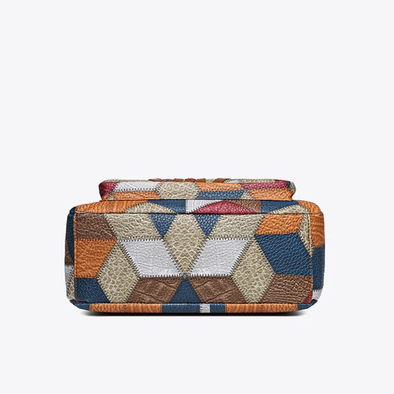 Celvera Patchwork Elegantie – Unieke Tas met Artistieke Uitstraling