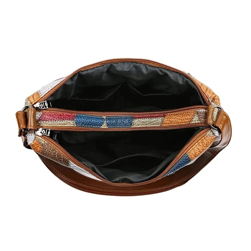 Celvera Patchwork Elegantie – Unieke Tas met Artistieke Uitstraling