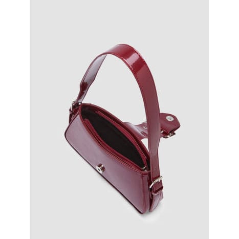 Celvera Tas Dames - Glanzend Baguette Model met Grote Gespsluiting | Chic