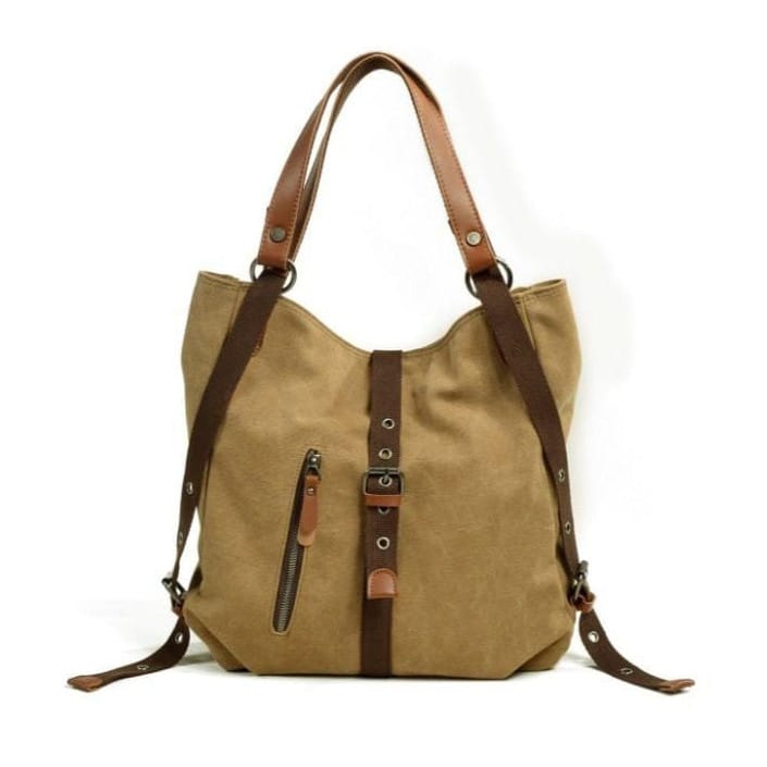 Celvera Tas Dames - Ruime 2-in-1 Schoudertas en Rugzak met Voorvak | Casual