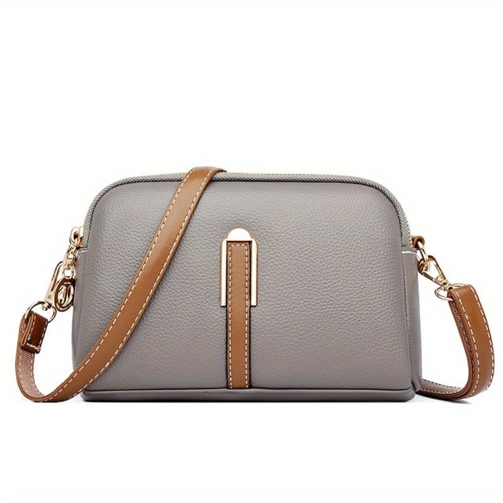 Celvera Tas Dames - Kleine Crossbody met Dubbele Rits en Schouderriem | Chique