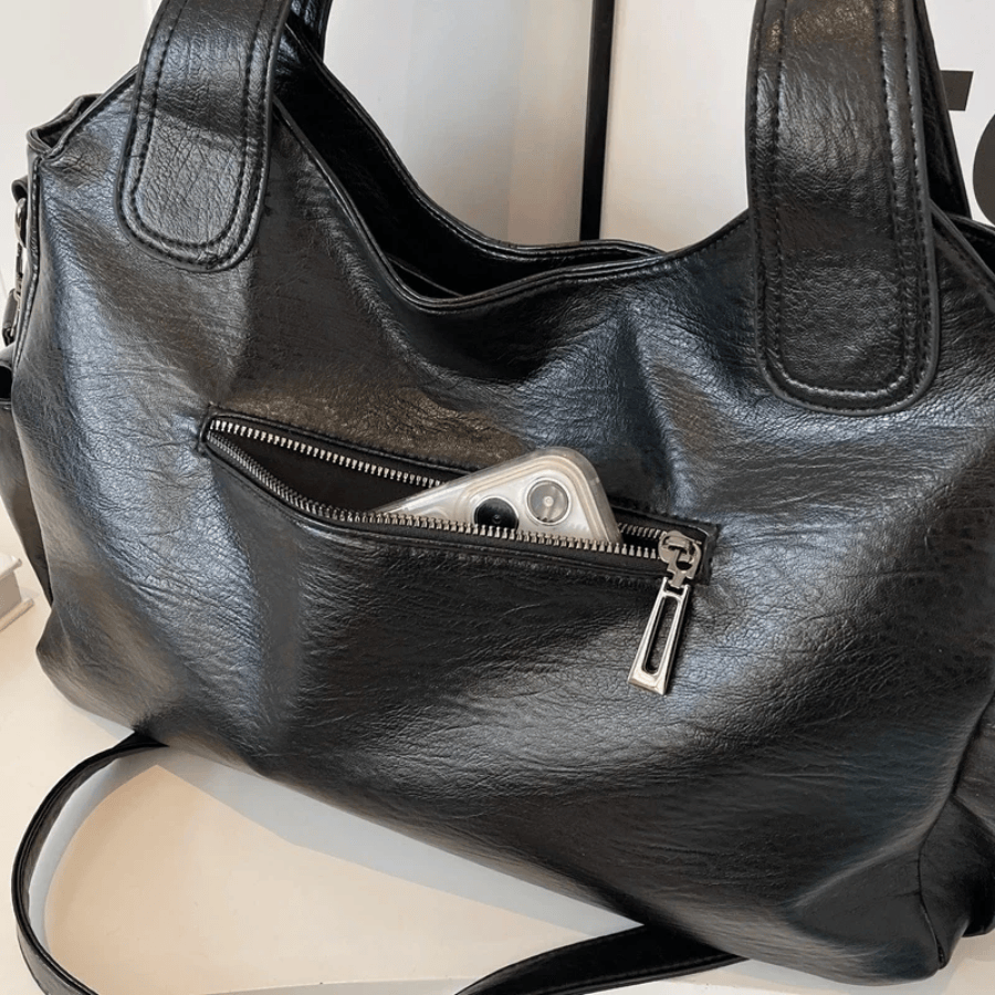 Celvera Elegante Dames Handtas van Kunstleer met Veel Opbergruimte