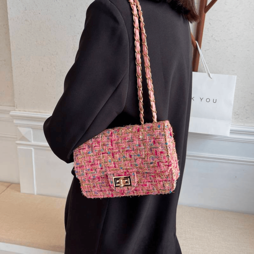 Celvera Tas Dames - Klein Model met Ketting en Draaisluiting | Chique