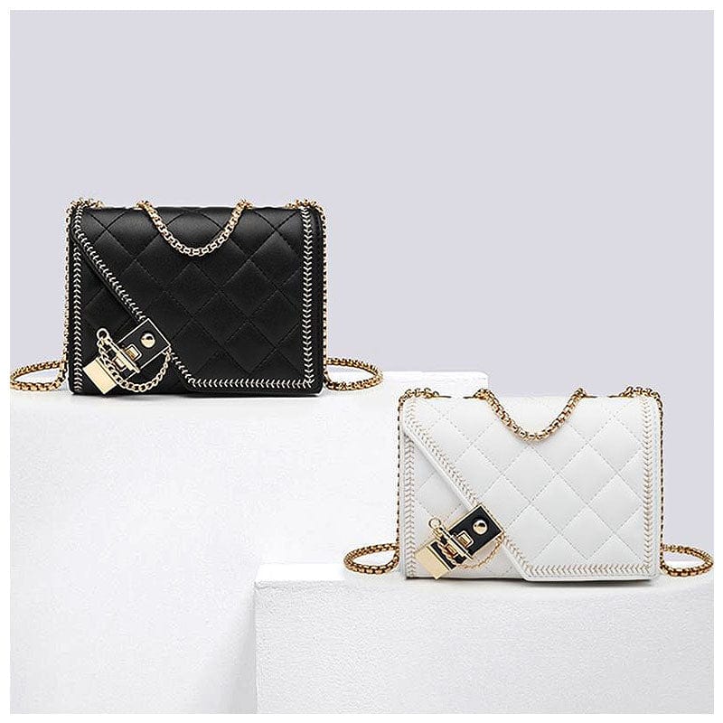 Celvera Luxe Crossbody tas Dames – Quilted Design met Gouden Sluiting