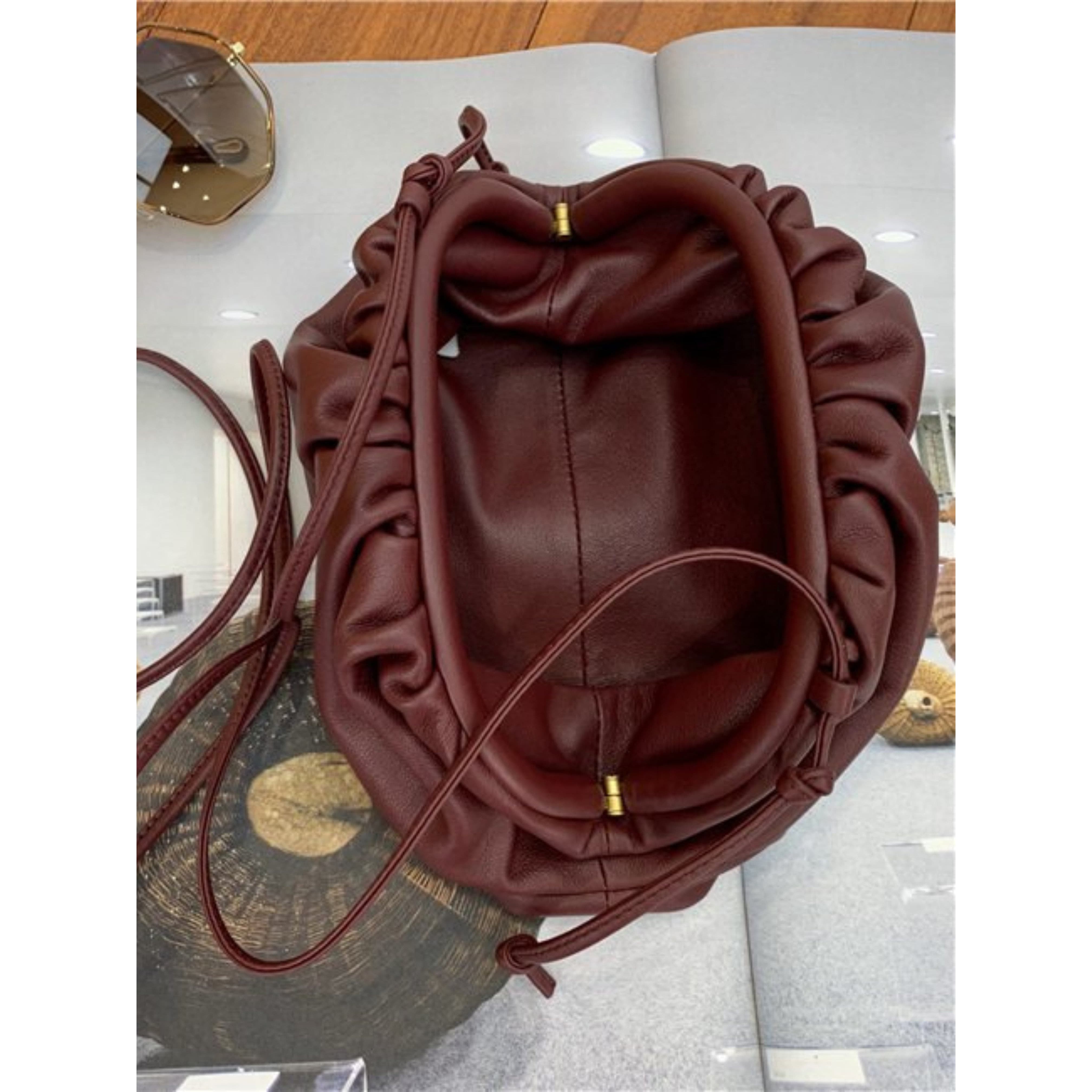 Celvera Tas Dames - Zachte Pouch met Gerimpeld Design en Schouderriem | Casual