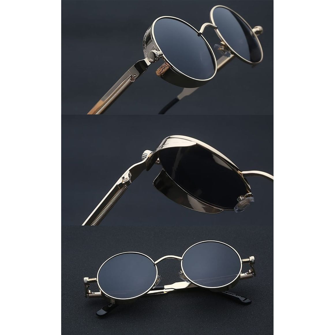 Celvera Zonnebril Unisex | Vintage Steampunk Stijl | Lichtgewicht & Duurzaam
