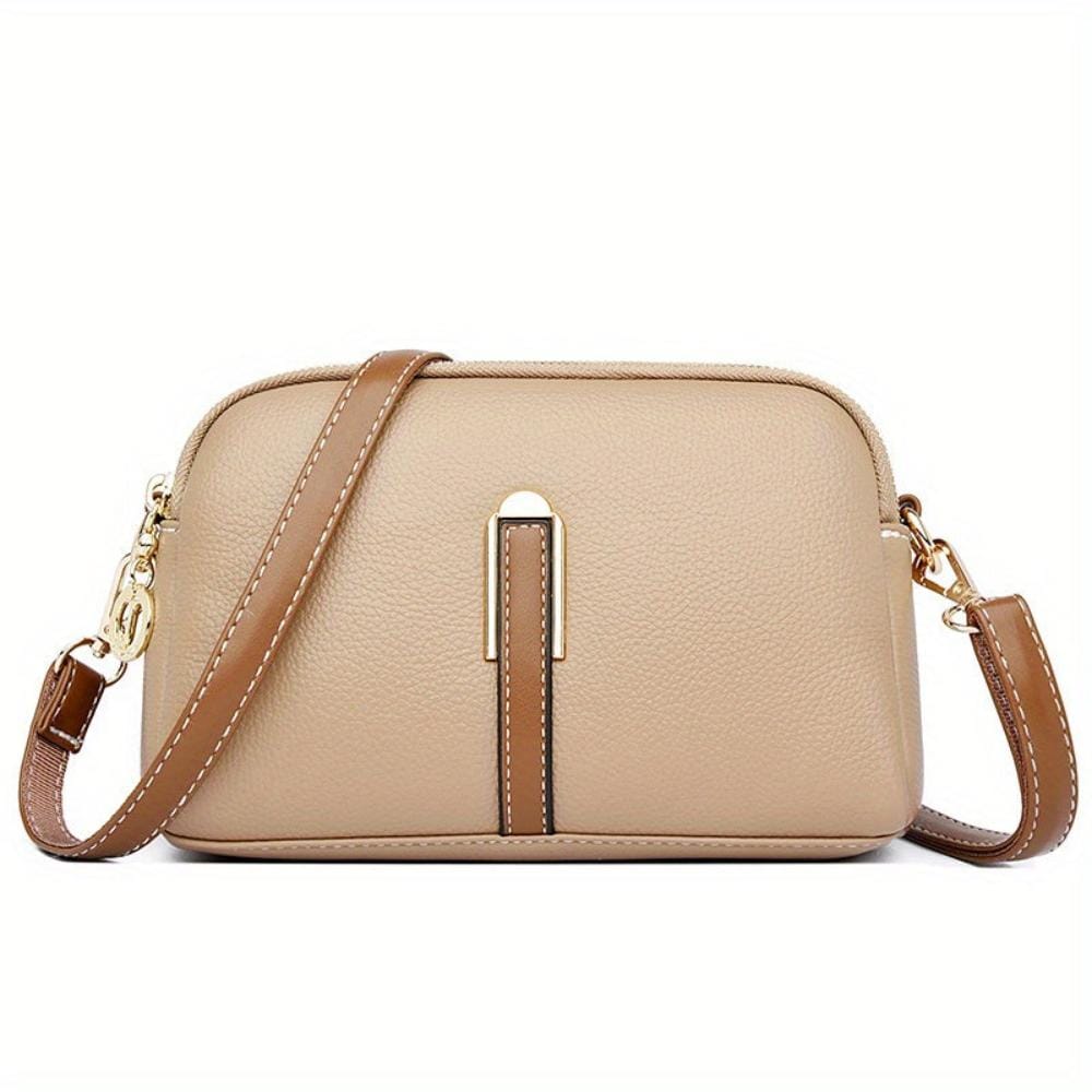 Celvera Tas Dames - Kleine Crossbody met Dubbele Rits en Schouderriem | Chique