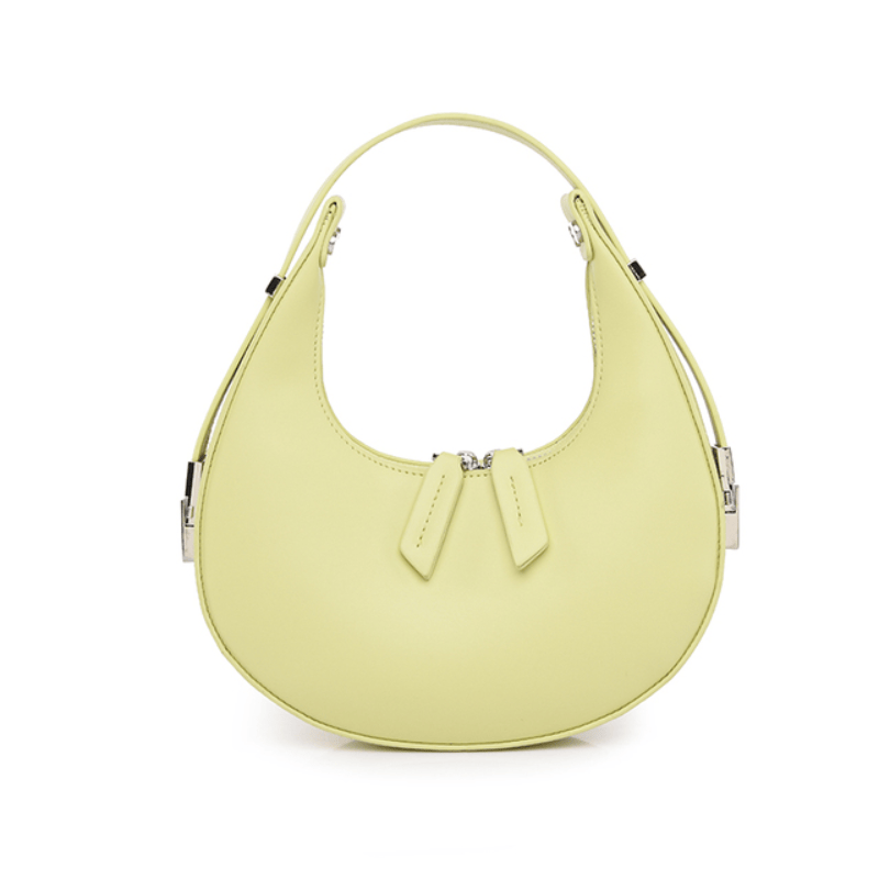 Celvera Tas Dames - Compact Crescent Model met Zilverkleurig Beslag en Rits | Chique