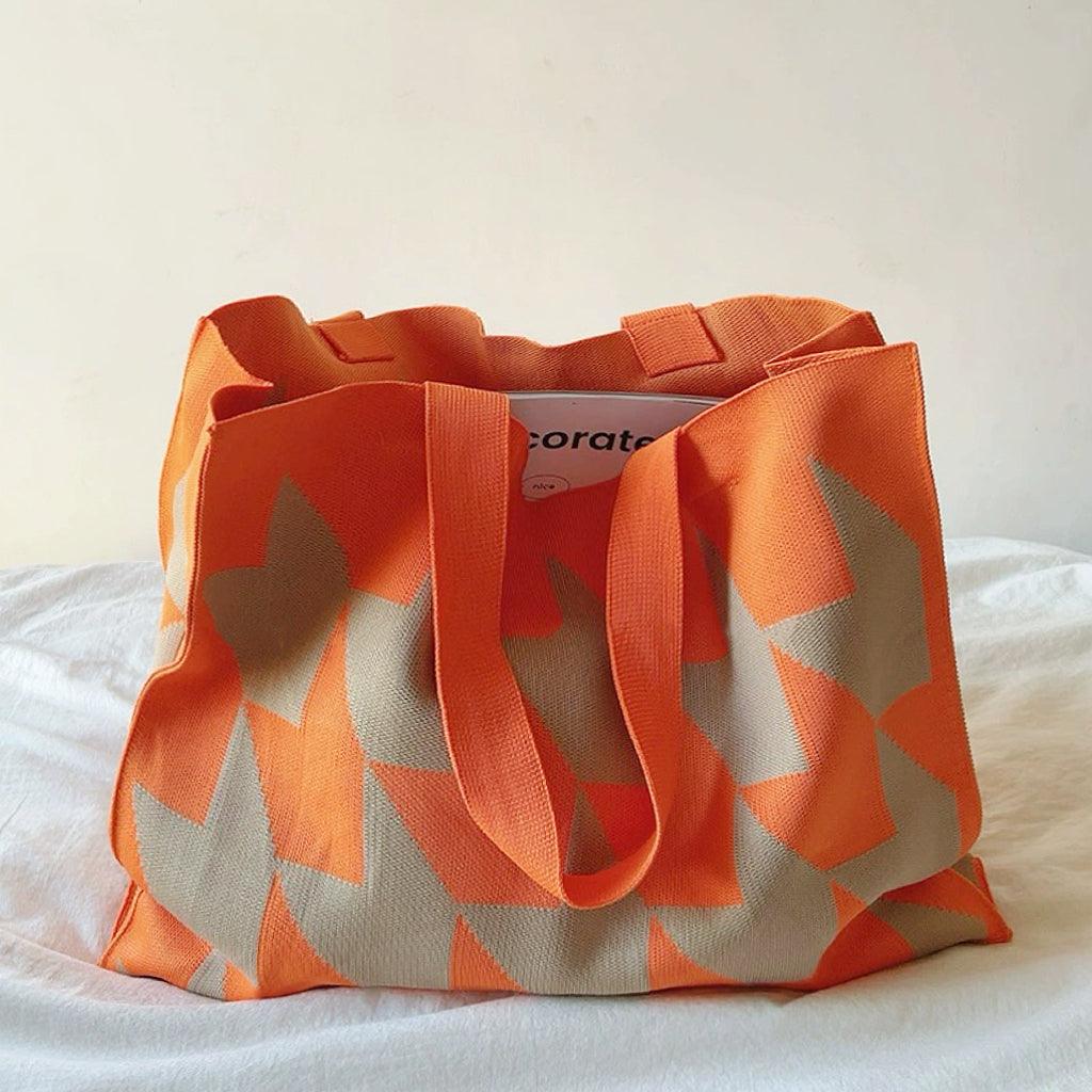 Celvera Ruime shopper tas met geometrisch patroon