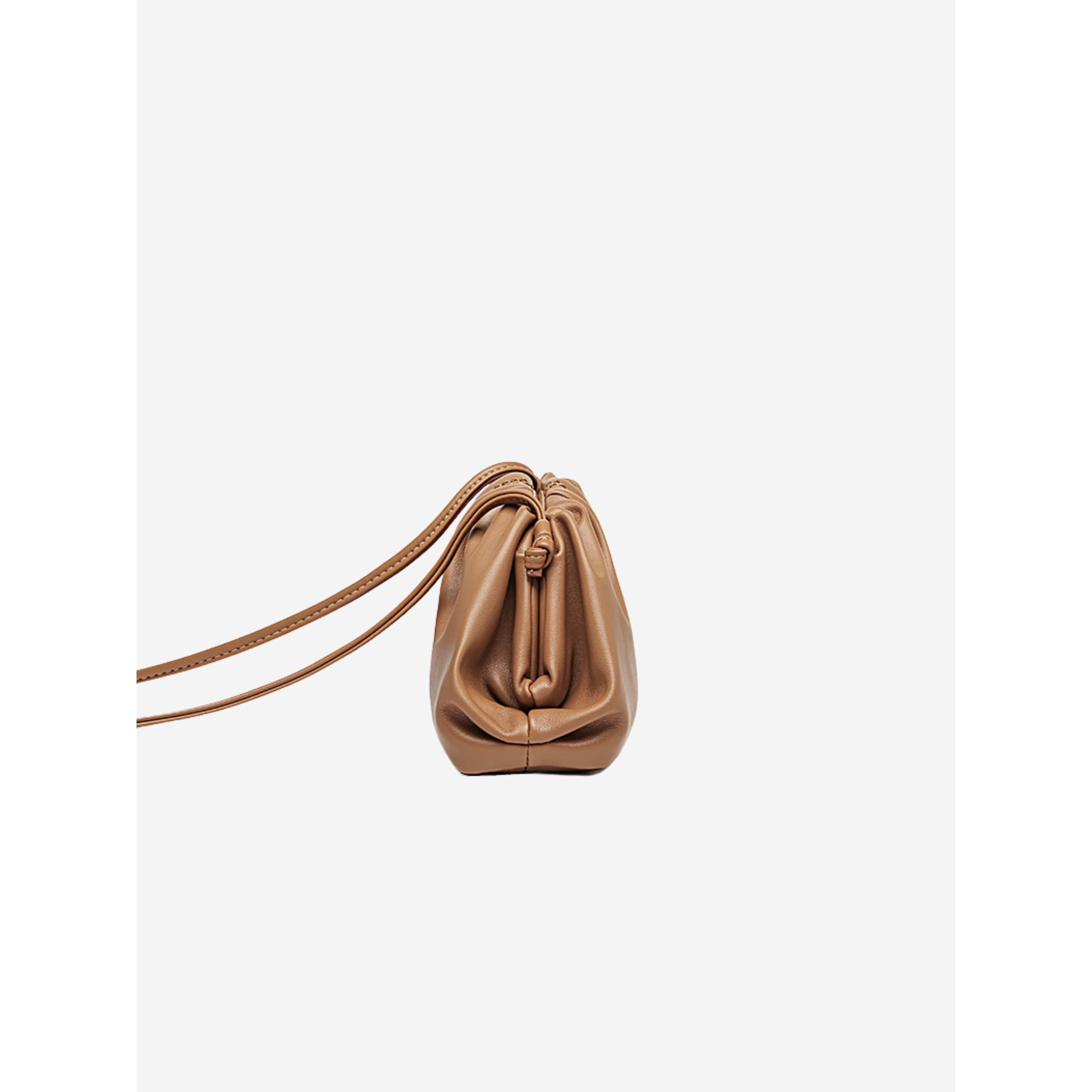 Celvera Tas Dames - Zachte Pouch met Gerimpeld Design en Schouderriem | Casual