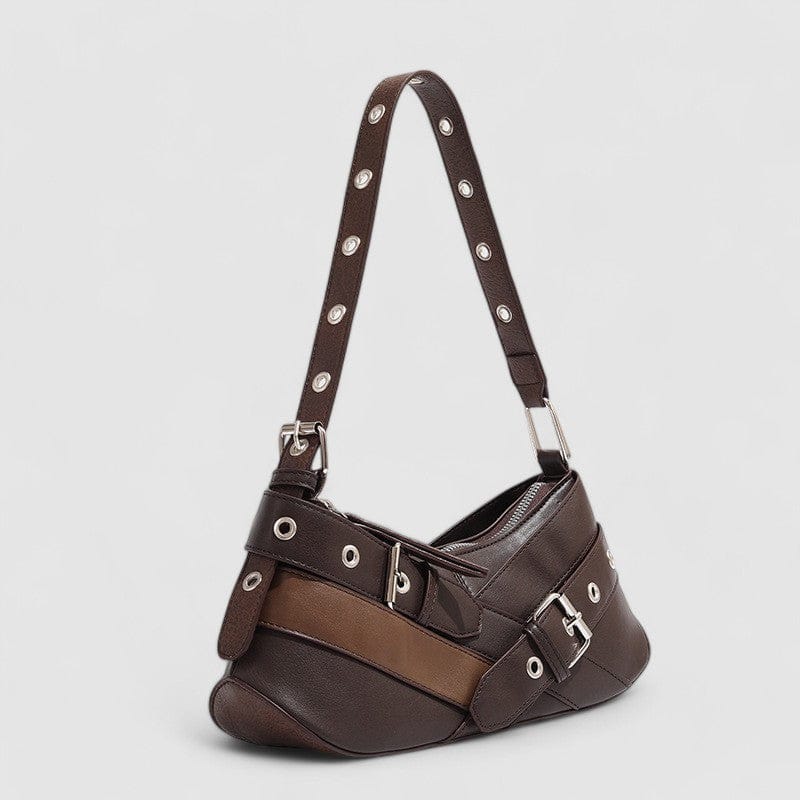 Celvera Edgy schoudertas met gespdetails