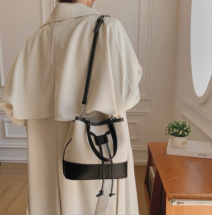 Celvera Tas Dames - Bucket Bag met Trekkoord en Afneembare Crossbodyband | Chique