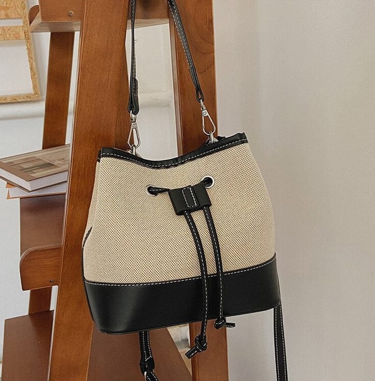 Celvera Tas Dames - Bucket Bag met Trekkoord en Afneembare Crossbodyband | Chique