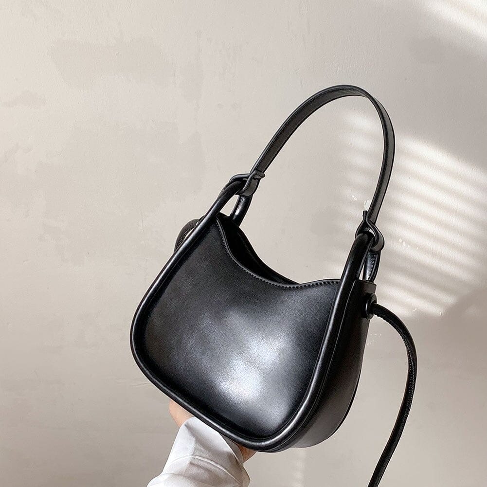 Celvera Tas Dames - Klein Halvemaanvormig Model met Knoopdetail | Casual