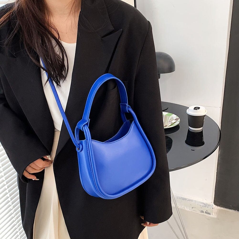 Celvera Tas Dames - Klein Halvemaanvormig Model met Knoopdetail | Casual