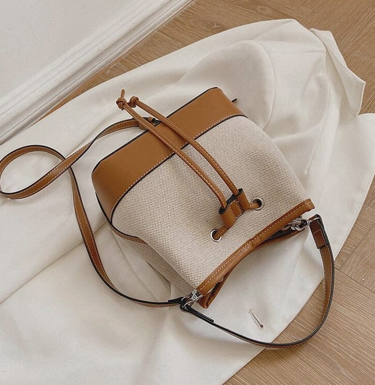 Celvera Tas Dames - Bucket Bag met Trekkoord en Afneembare Crossbodyband | Chique