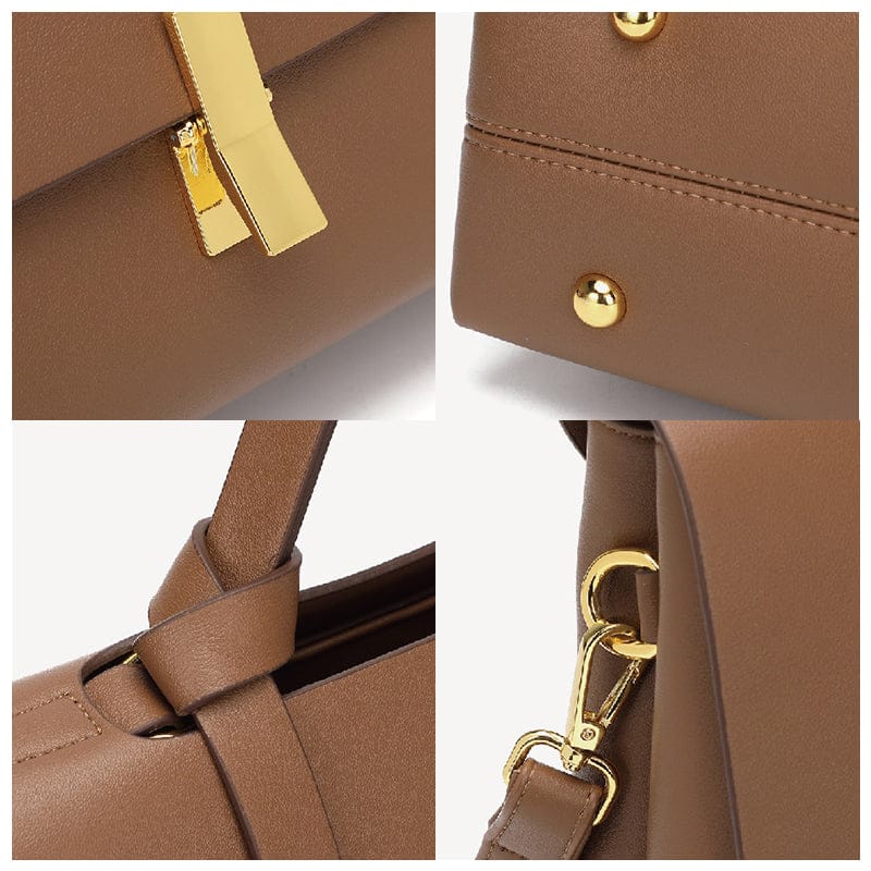 Celvera Elegant & Tijdloos - Luxe Handtas met Gouden Sluiting