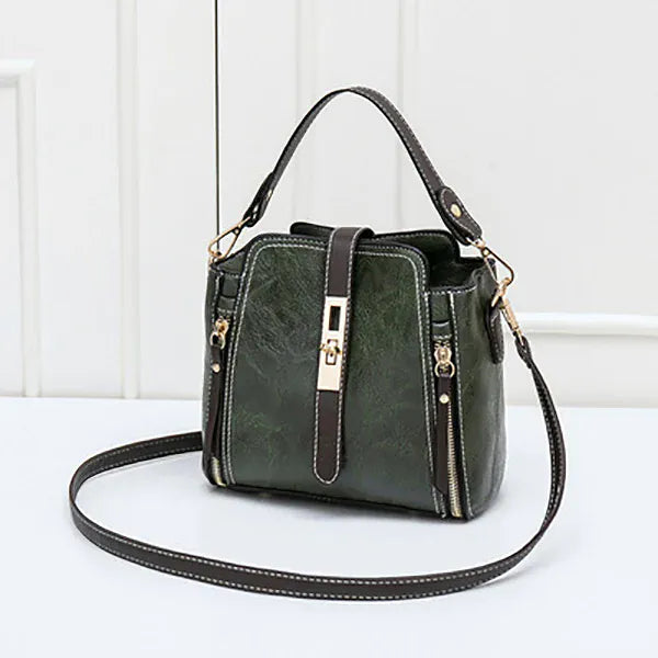 Celvera Tas Dames - Bucket Bag met Handvat en Gouden Slotdetail | Chique