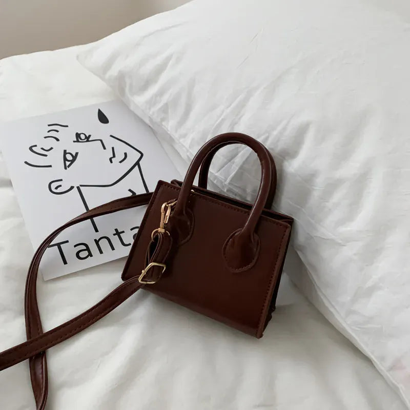 Celvera Tas Dames - Mini Handtas met Dubbel Handvat en Schouderriem | Chique