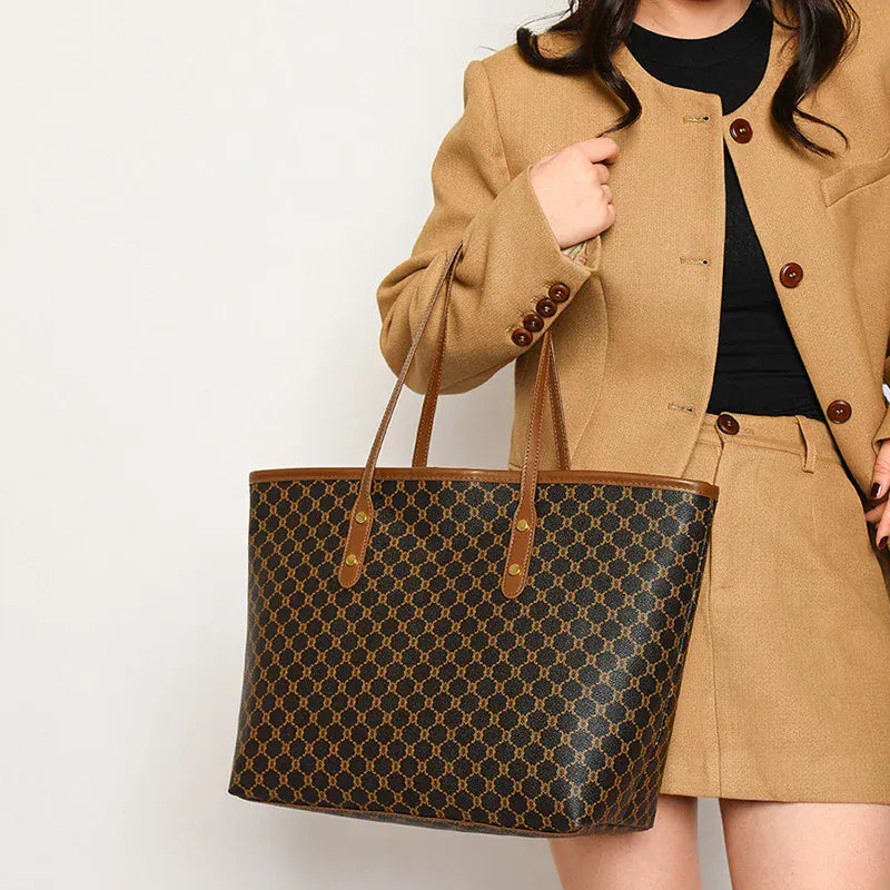 Celvera Luxe Leren Schoudertas Dames – Elegante en Ruime Handtas voor Elke Gelegenheid