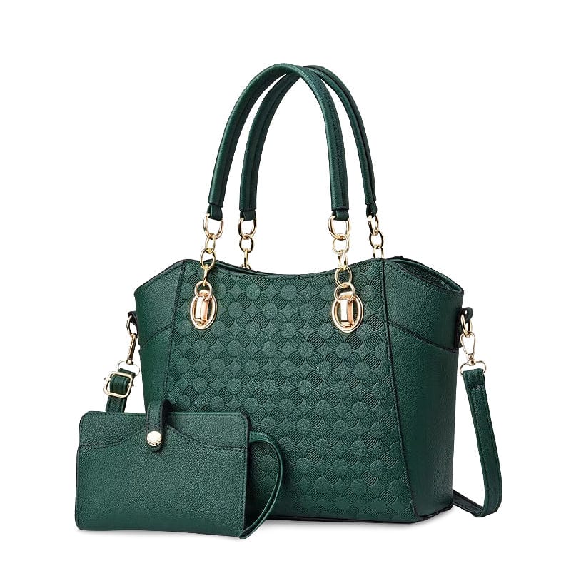 Celvera Elegante dames handtas in bruin leer met schouderriem