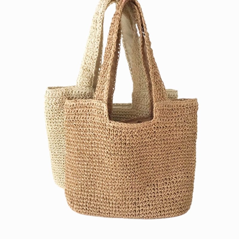 Celvera Gevlochten Tote Bag – Licht, Ruim & Zomers van Karakter
